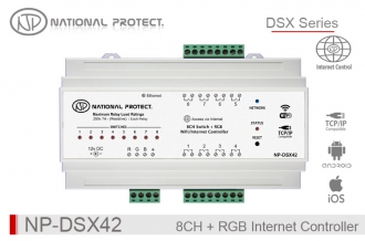 کنترلر اینترنتی - 8 کانال سوئیچ و RGB